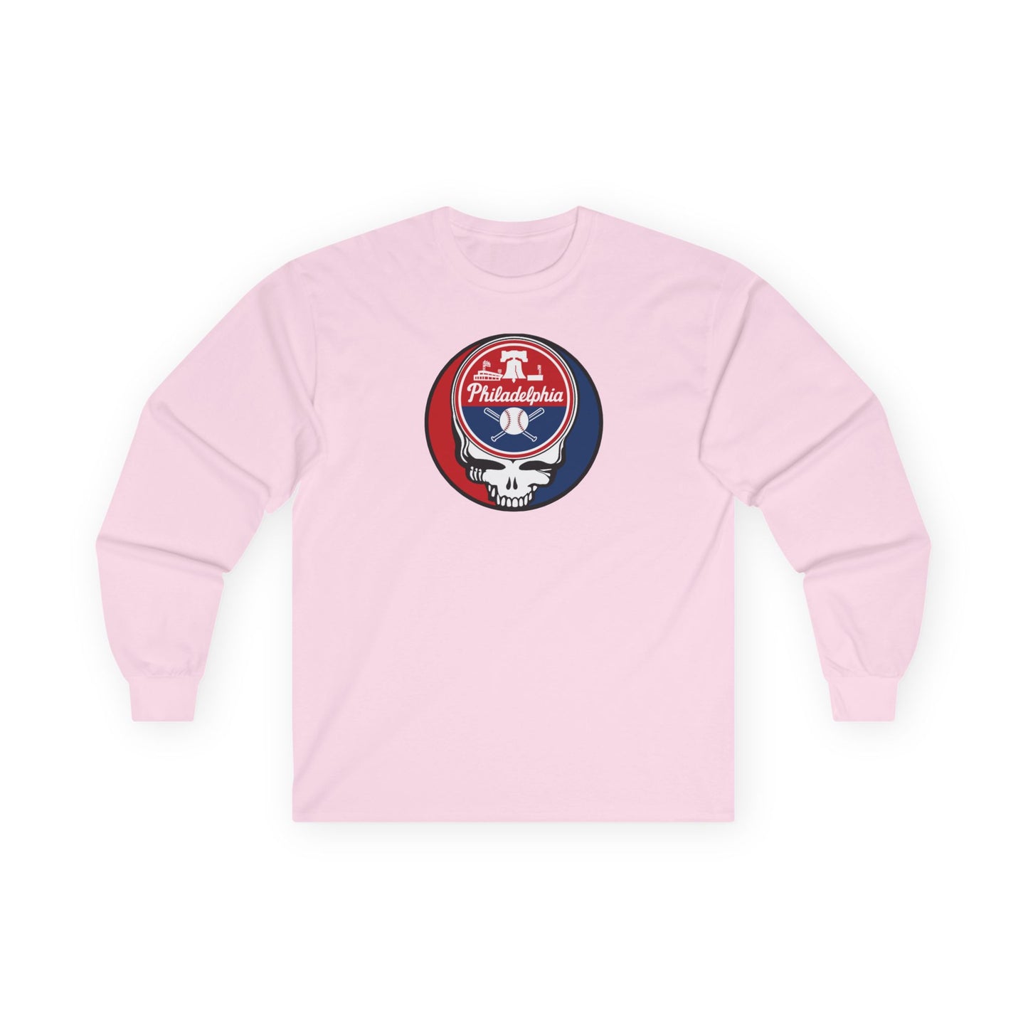 Philadelphia Phillies Stealie Grateful Dead Long Sleeve Tee - MLB