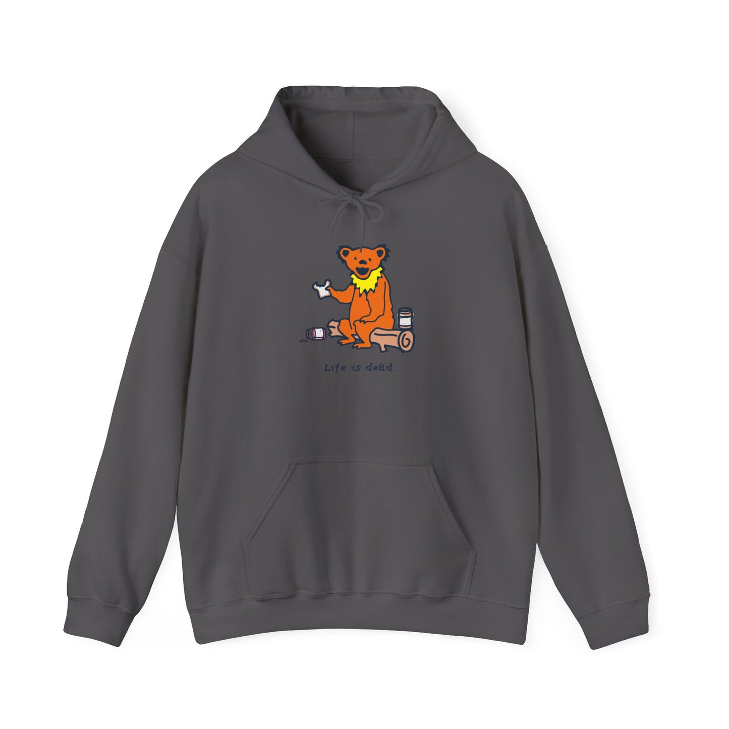 Life is dead. Snackin' Bear Grateful Dead Unisex Hoodie