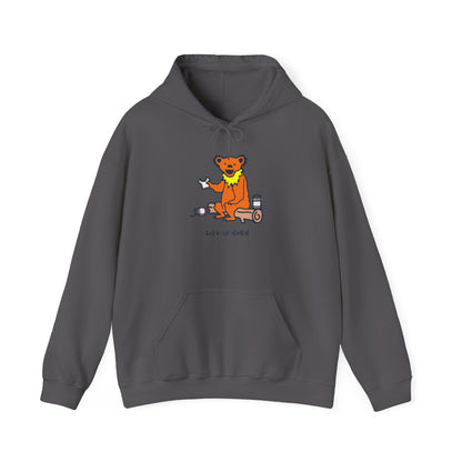 Life is dead. Snackin' Bear Grateful Dead Unisex Hoodie