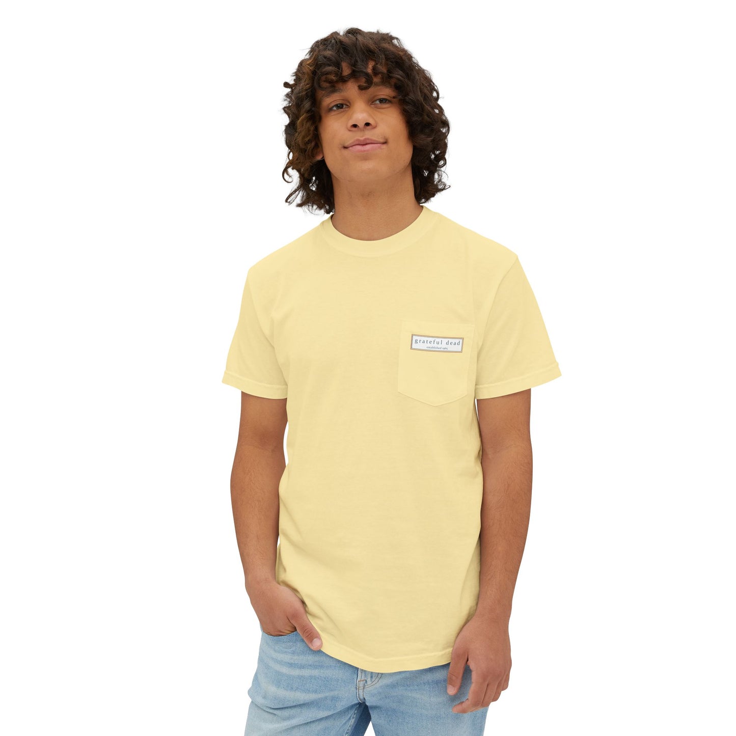 Grateful Dead Jerry Garcia Vineyard Collection Garment-Dyed Pocket T-Shirt