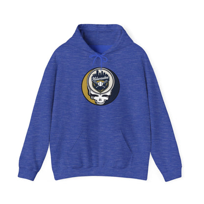Milwaukee Brewers Grateful Dead Unisex Heavy Blend Hoodie - MLB
