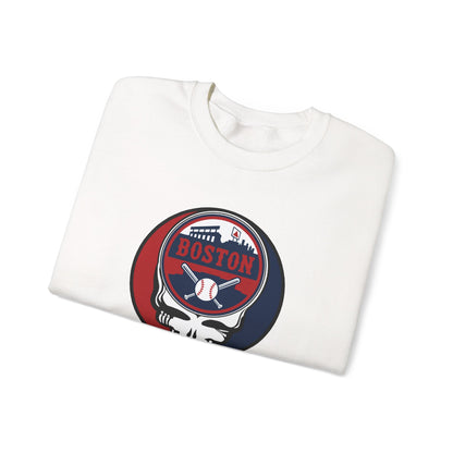 Boston Red Sox Stealie Grateful Dead Crewneck Sweatshirt - MLB