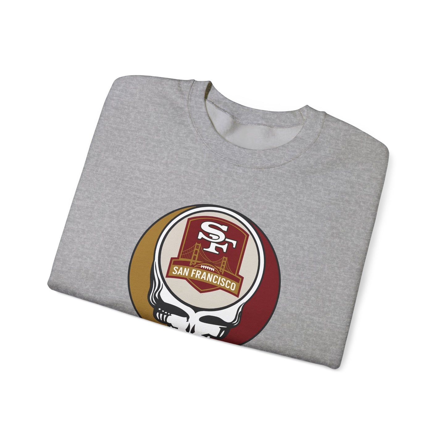 San Franisco Football Grateful Dead Stealie Crewneck Sweatshirt