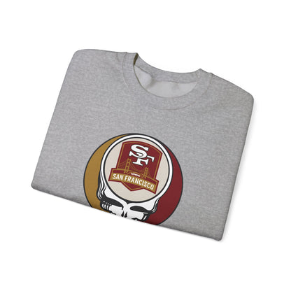 San Franisco Football Grateful Dead Stealie Crewneck Sweatshirt