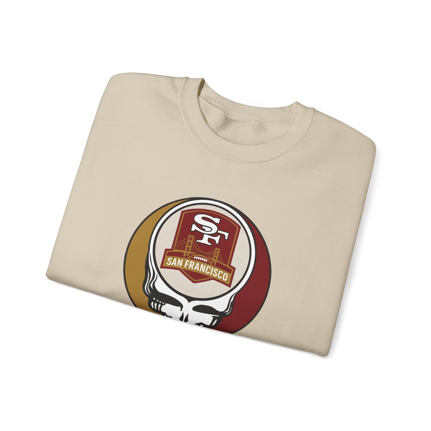 San Franisco Football Grateful Dead Stealie Crewneck Sweatshirt