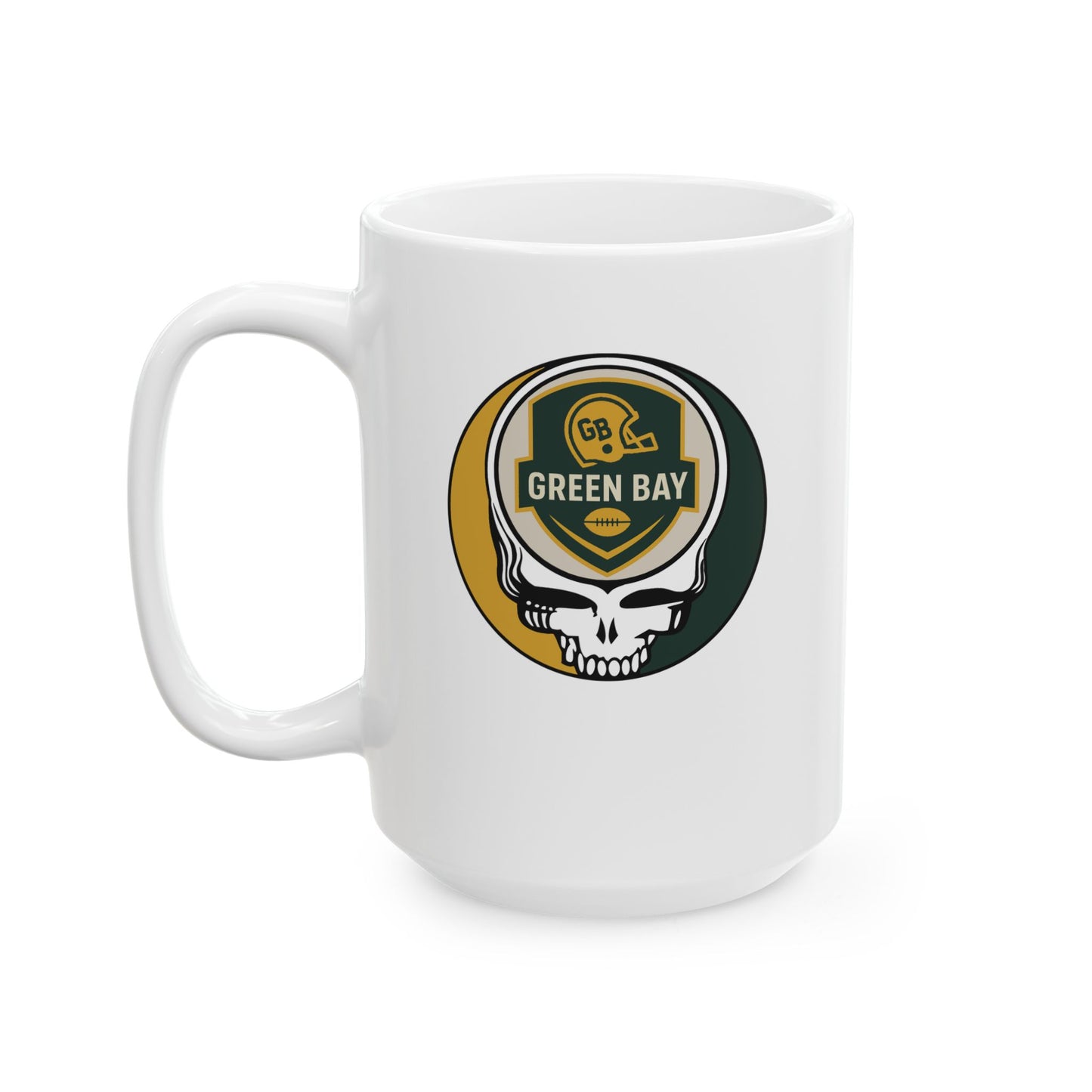 Green Bay Football Stealie Ceramic Coffee Mug - NFL