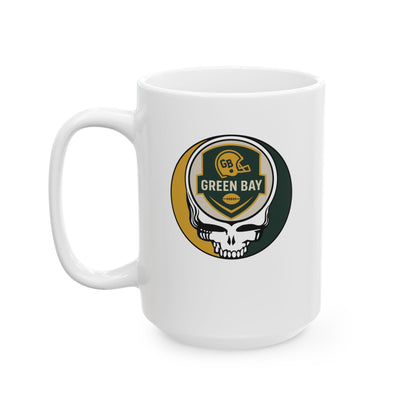 Green Bay Football Stealie Ceramic Coffee Mug - NFL