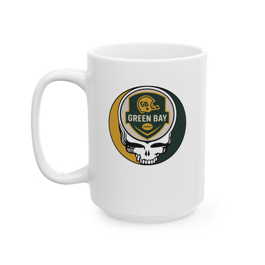 Green Bay Football Stealie Ceramic Coffee Mug - NFL