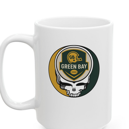 Green Bay Football Stealie Ceramic Coffee Mug - NFL