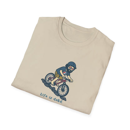 Mountain Bikin' Jerry - Life is dead. Grateful Dead TShirt