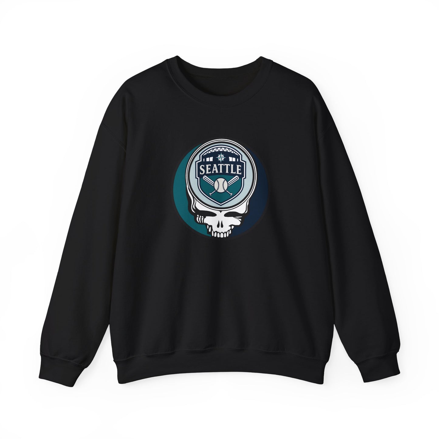 Seattle Mariners Grateful Dead Stealie Crewneck Sweatshirt - MLB