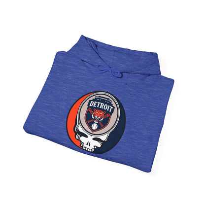 Detroit Tigers Grateful Dead Unisex Heavy Blend Hoodie - Hooded Sweatshirt