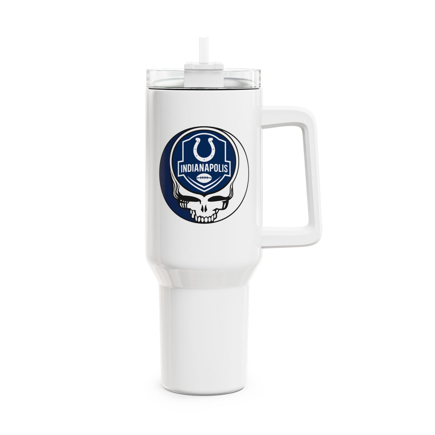 Indianapolis Football Stealie "Fat Man" Tumbler,  Double Insulated 40oz Travel Mug - NFL