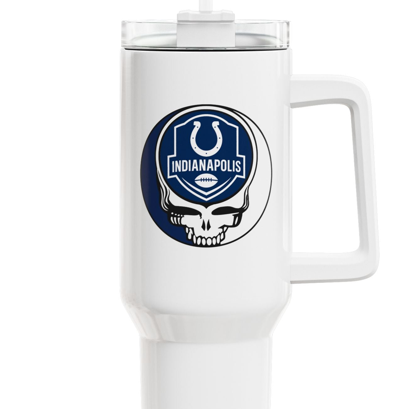 Indianapolis Football Stealie "Fat Man" Tumbler,  Double Insulated 40oz Travel Mug - NFL