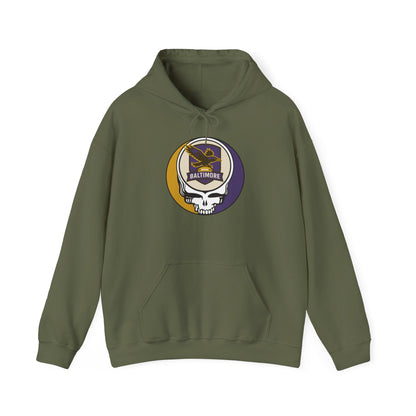 Baltimore Football Stealie Grateful Dead Hoodie - NFL