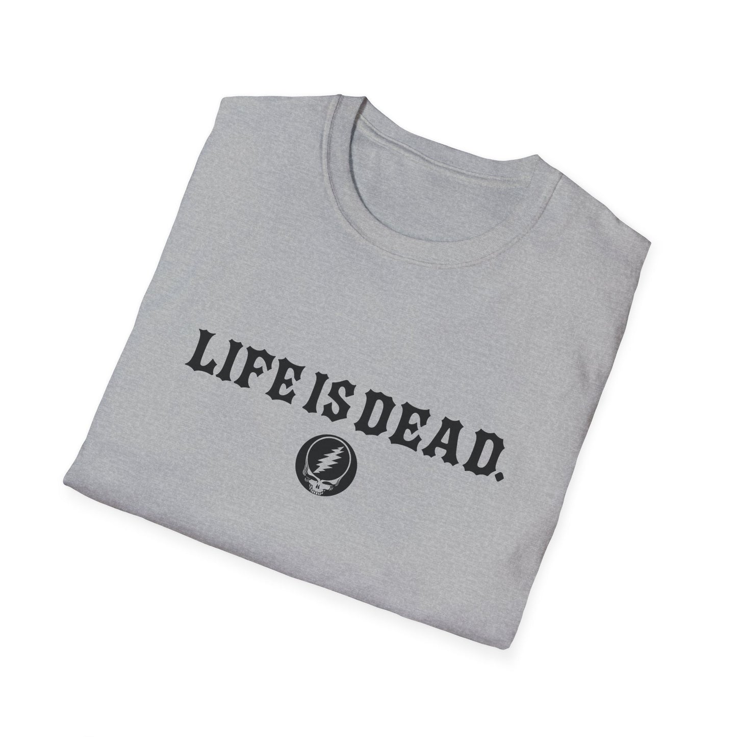 Shreddin' Jerry - Life is dead. Two-Sided Print Grateful Dead TShirt