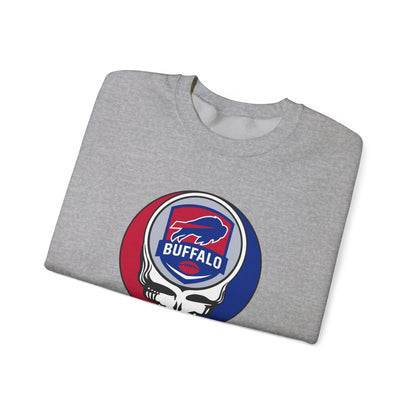 Buffalo Football Grateful Dead Stealie Crewneck Sweatshirt - NFL