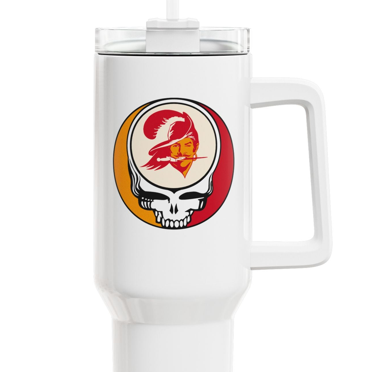 Tampa Bay Bucaneeers Stealie "Fat Man" Tumbler,  Double Insulated 40oz Travel Mug
