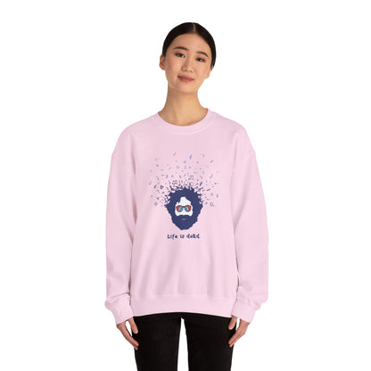 Jerry's Bursting With Music | Life is dead. Crewneck Sweatshirt