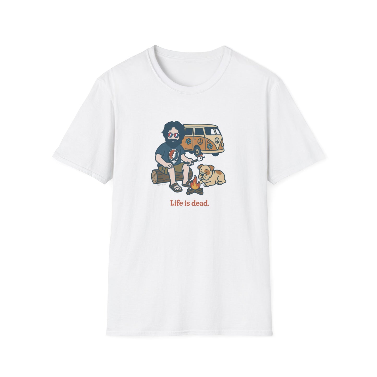 Campin' Jerry - Life is dead. Grateful Dead TShirt