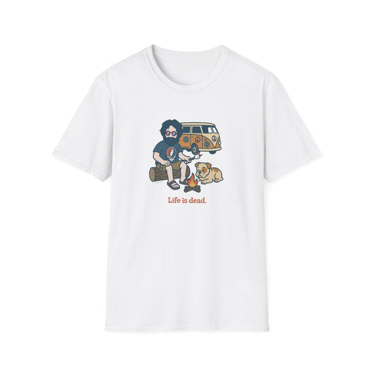 Campin' Jerry - Life is dead. Grateful Dead TShirt