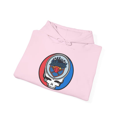 Miami Marlins Grateful Dead Unisex Heavy Blend Hoodie - Hooded Sweatshirt