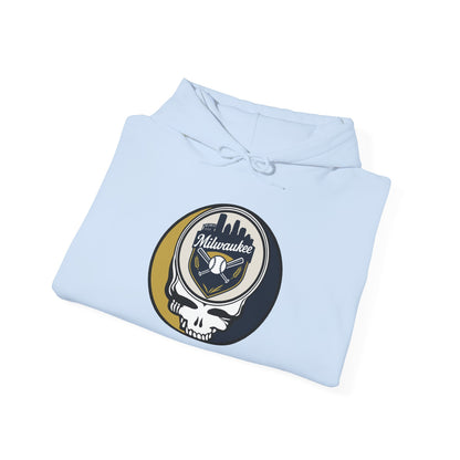 Milwaukee Brewers Grateful Dead Unisex Heavy Blend Hoodie - MLB