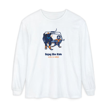 Enjoy The Ride Vineyard Collection Garment-dyed Long Sleeve T-Shirt