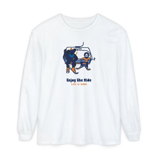 Enjoy The Ride Vineyard Collection Garment-dyed Long Sleeve T-Shirt