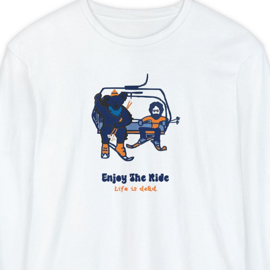 Enjoy The Ride Vineyard Collection Garment-dyed Long Sleeve T-Shirt