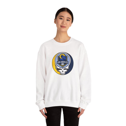 Los Angeles Football Grateful Dead Stealie Crewneck Sweatshirt