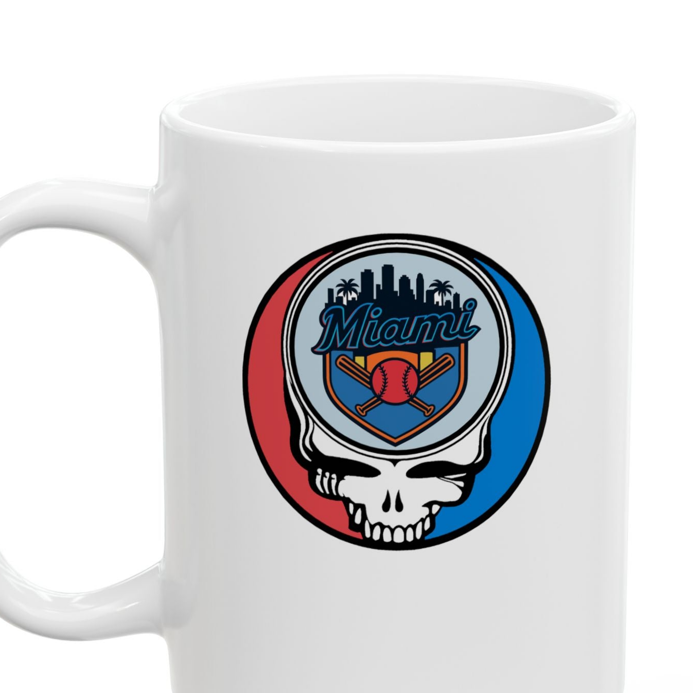 Miami Marlins Stealie Ceramic Mug - MLB