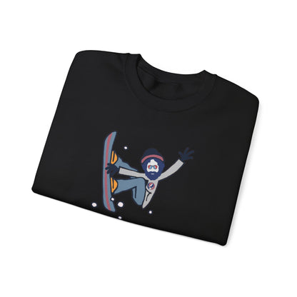 Snowboardin' Jerry | Life is dead. Crewneck Sweatshirt