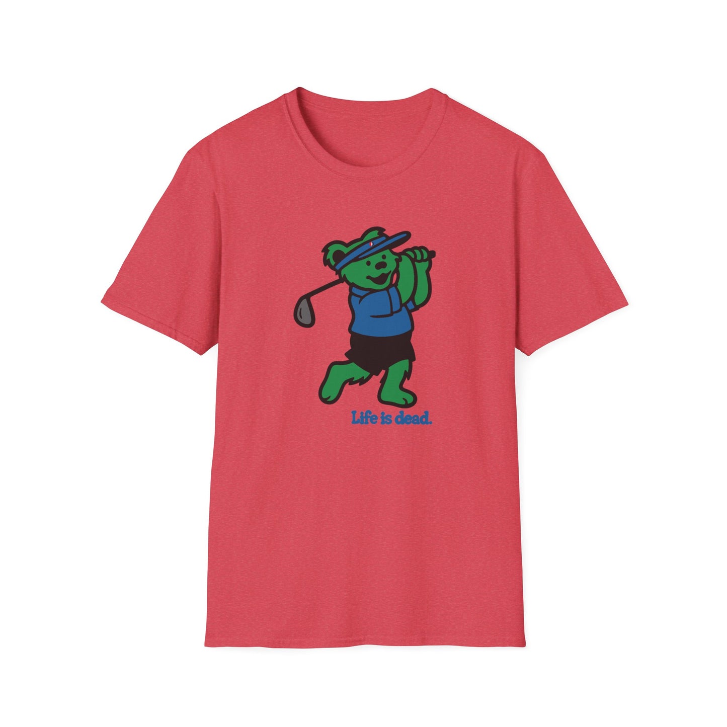 Golfin' Bear - Life is dead. Grateful Dead TShirt