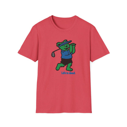 Golfin' Bear - Life is dead. Grateful Dead TShirt