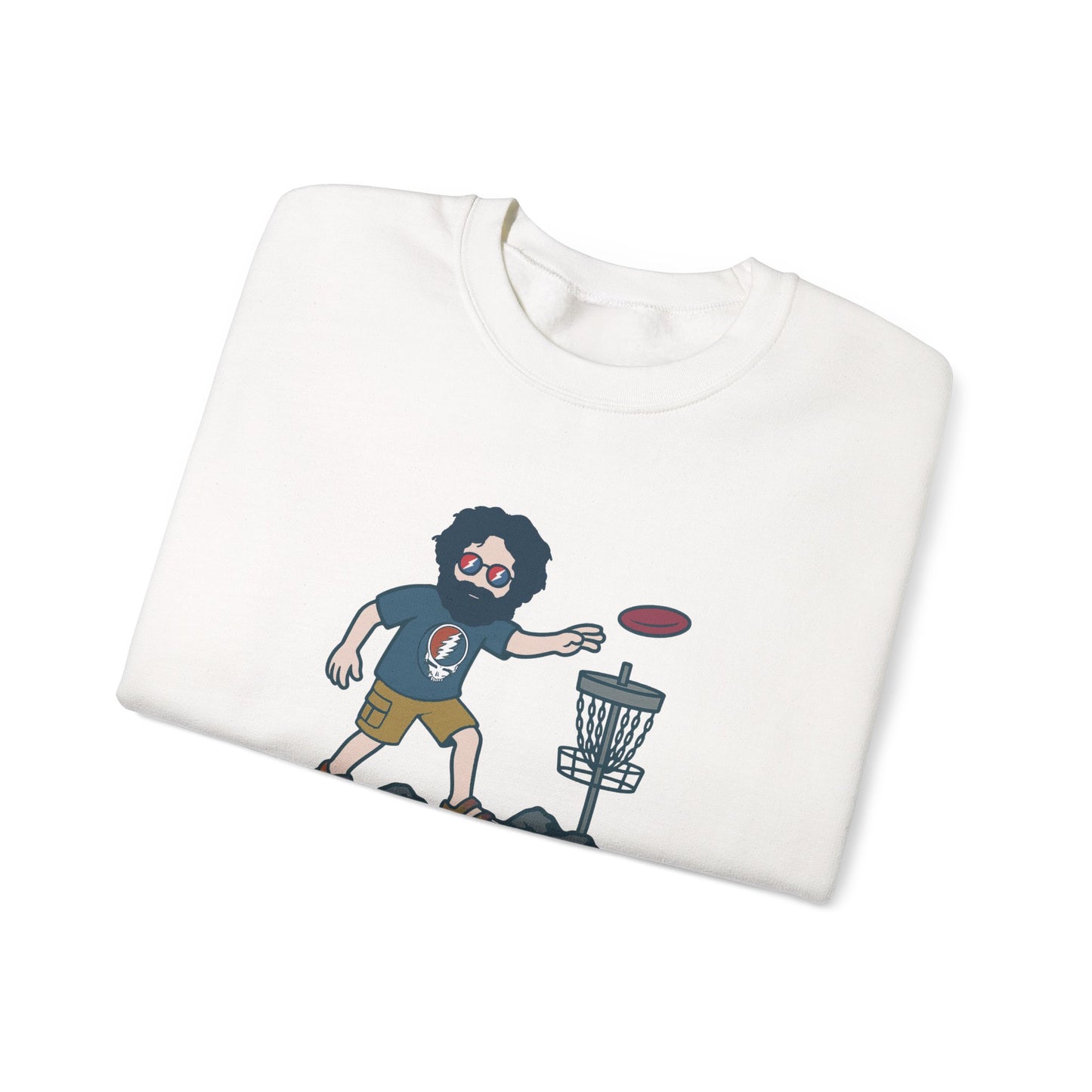 Disc Golfin' Jerry | Life is dead. Crewneck Sweatshirt
