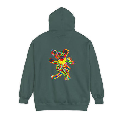 Tie-Dye Bear Vineyard Collection Unisex Garment-Dyed Hoodie
