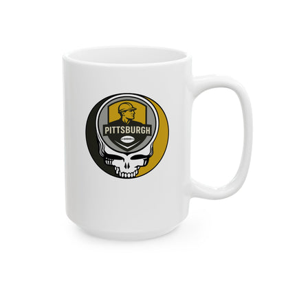 Pittsburgh Football Stealie Ceramic Coffee Mug - NFL