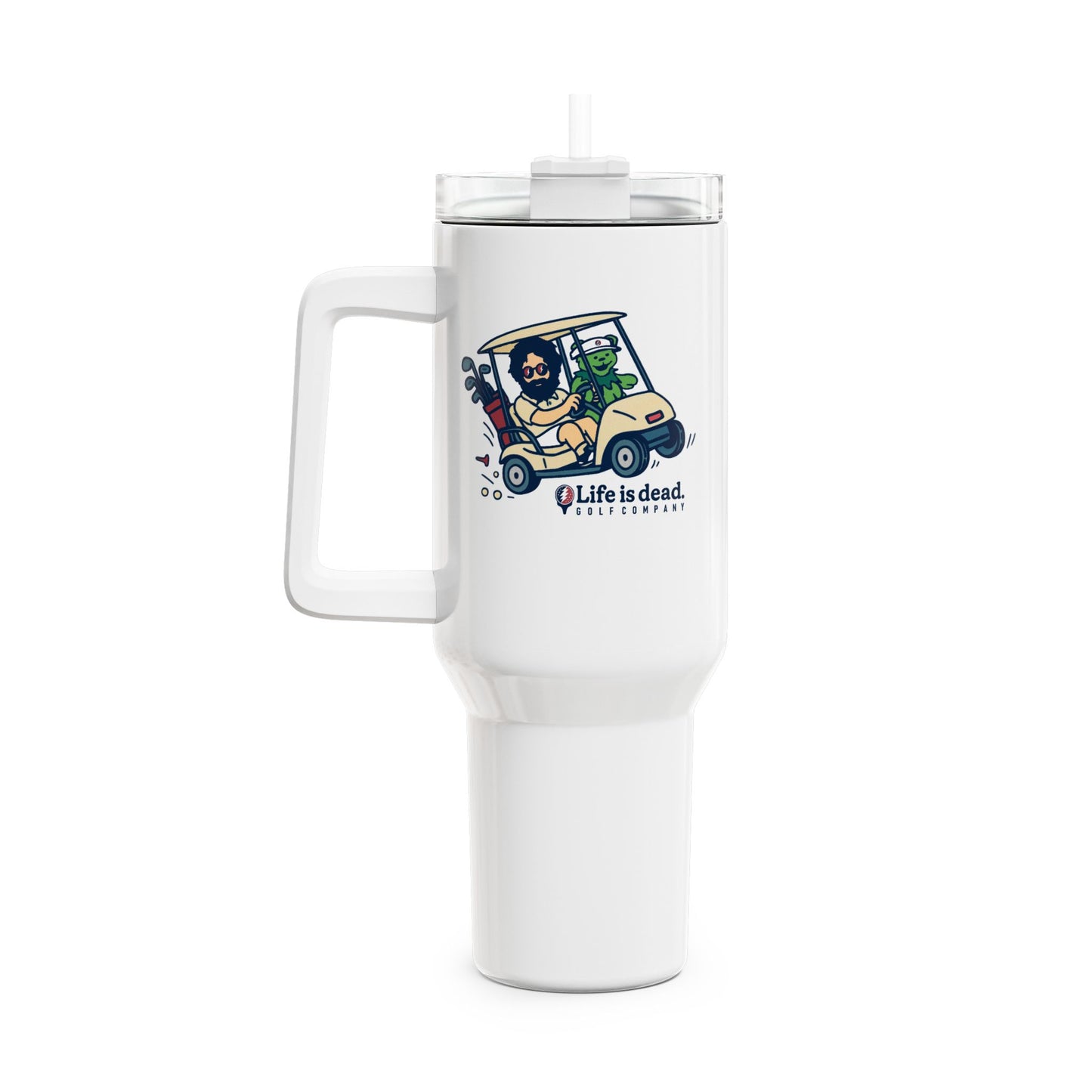 Joy Ridin' Jerry Life is dead. "Fat Man" Tumbler,  Double Insulated 40oz Travel Mug