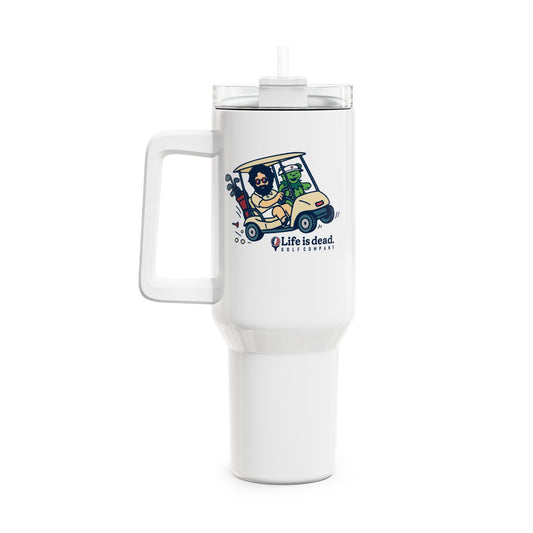 Joy Ridin' Jerry Life is dead. "Fat Man" Tumbler,  Double Insulated 40oz Travel Mug