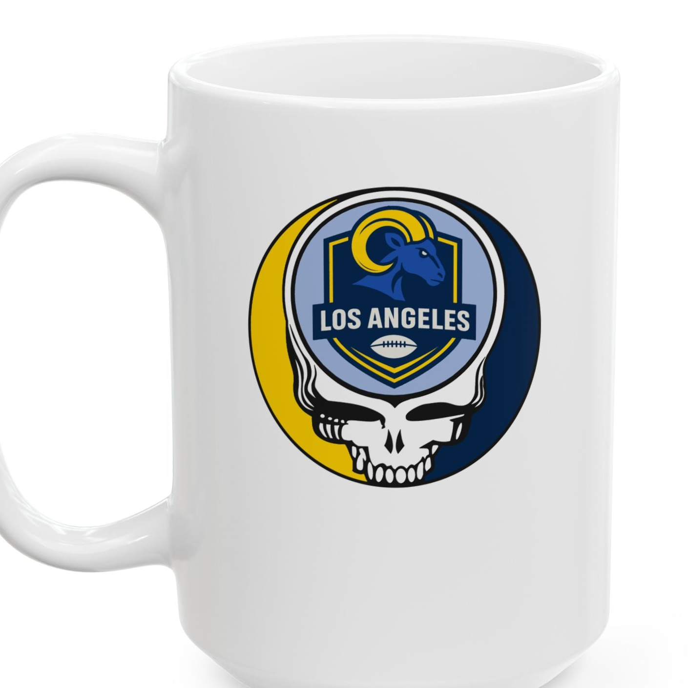 Los Angeles Football Stealie Ceramic Coffee Mug - 15ounce - NFL