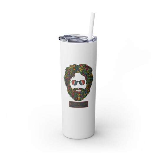 Dancing Bears Jerry - Life is dead. Skinny Tumbler with Straw, 20oz