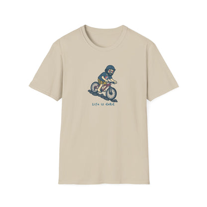 Mountain Bikin' Jerry - Life is dead. Grateful Dead TShirt