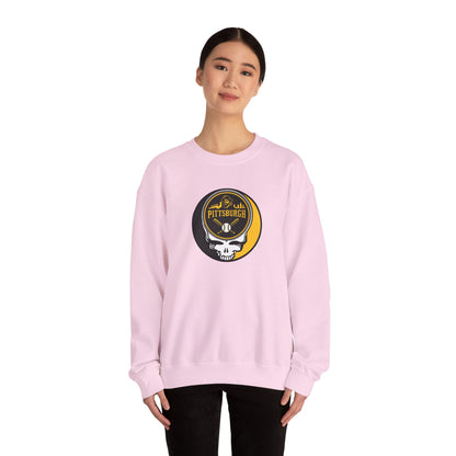 Pittsburgh Pirates Grateful Dead Stealie Crewneck Sweatshirt - MLB