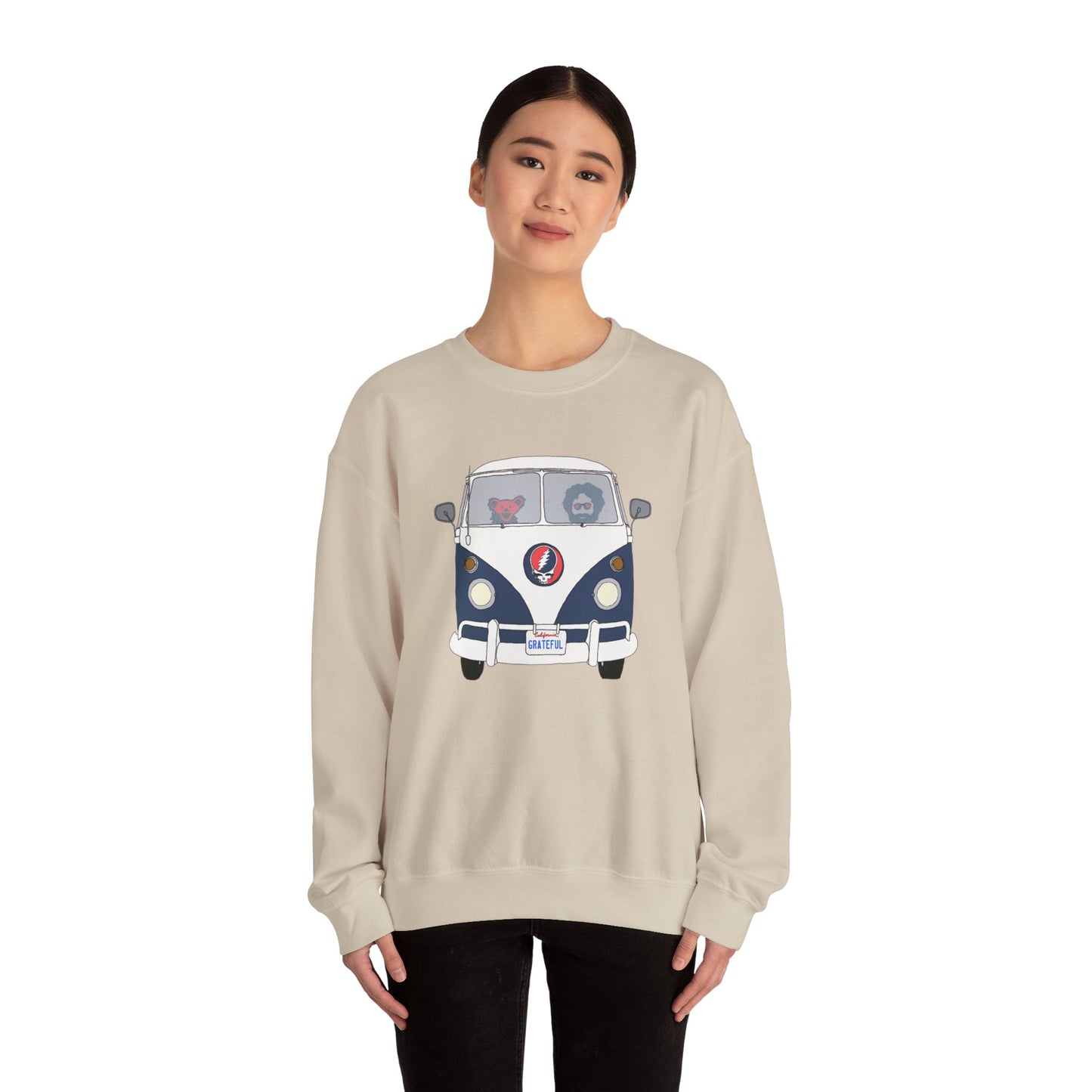 Jerry's Takin' The Bus Life is dead. Crewneck Sweatshirt