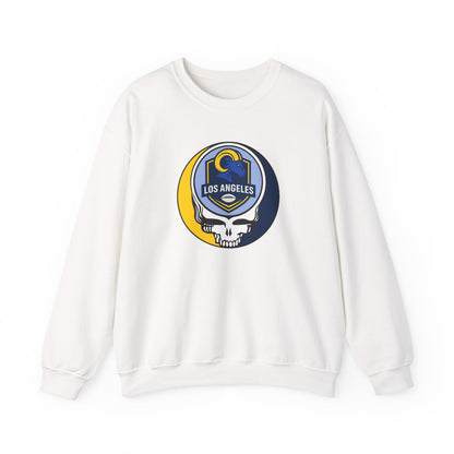 Los Angeles Football Grateful Dead Stealie Crewneck Sweatshirt
