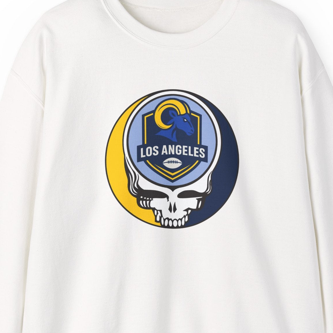 Los Angeles Football Grateful Dead Stealie Crewneck Sweatshirt