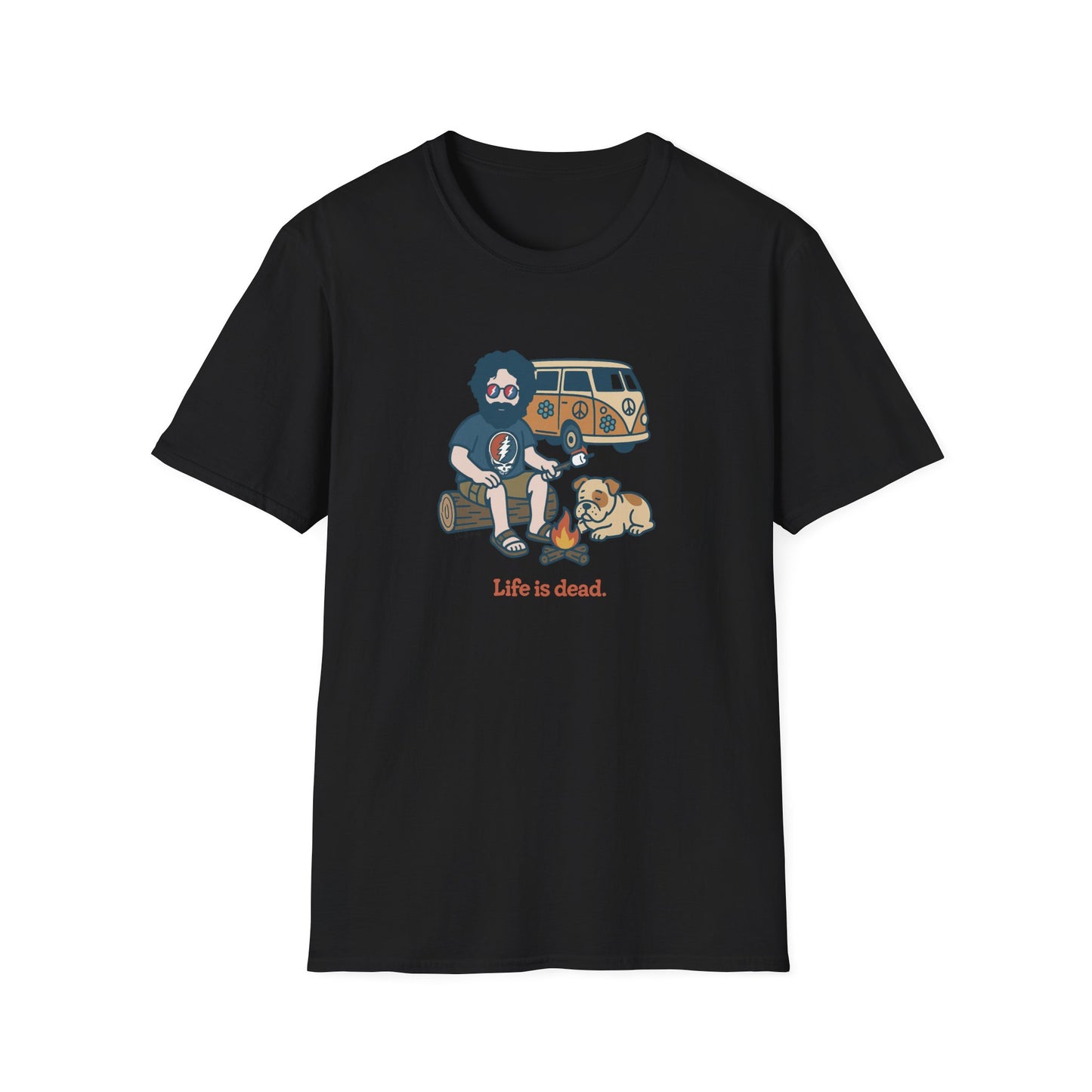 Campin' Jerry - Life is dead. Grateful Dead TShirt