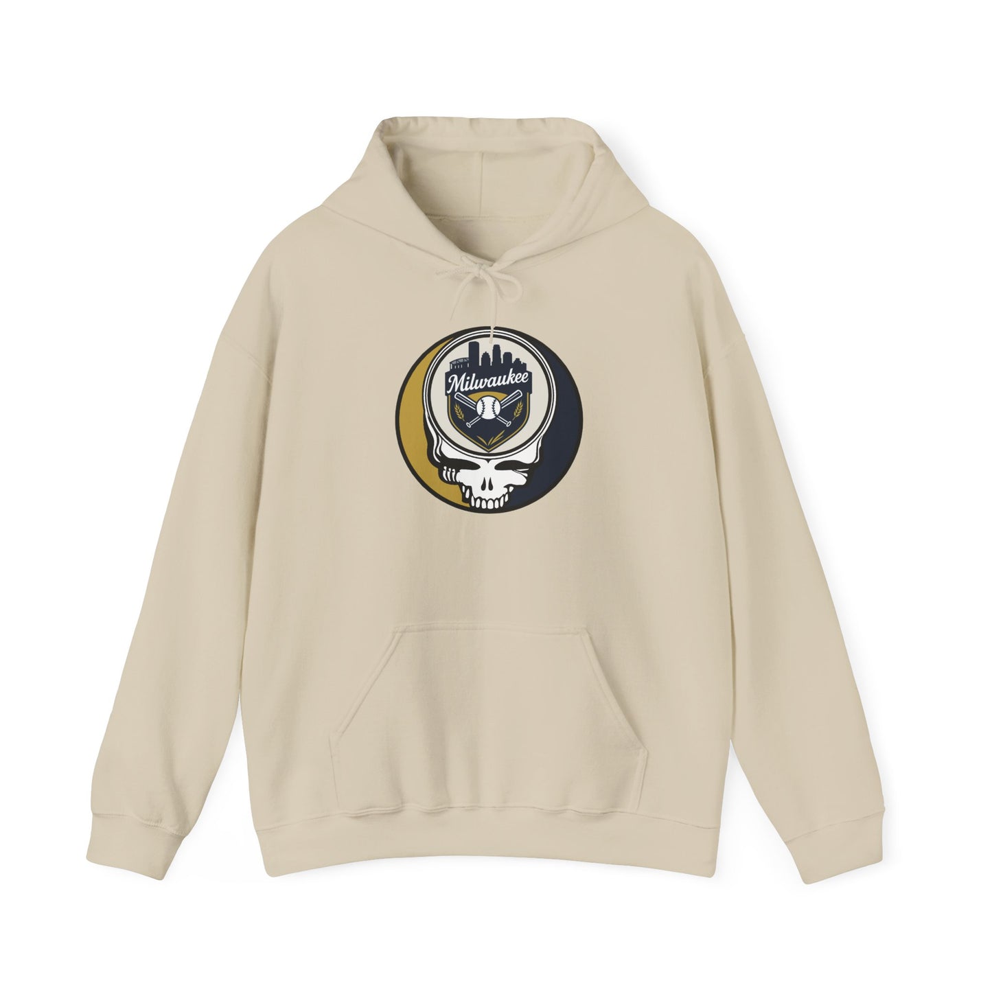 Milwaukee Brewers Grateful Dead Unisex Heavy Blend Hoodie - MLB