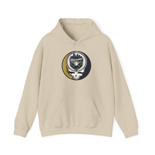 Milwaukee Brewers Grateful Dead Unisex Heavy Blend Hoodie - MLB